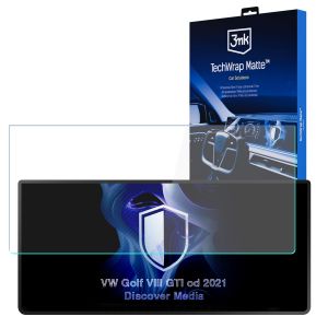 Película de proteção mate para ecrã de navegação para VW Golf VIII GTI 2021- – 3mk TechWrap Matte™ Center Display