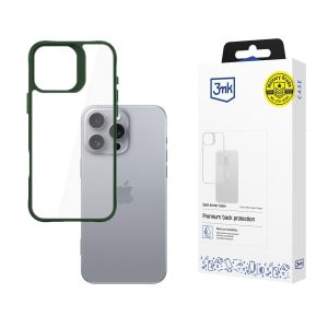 Capa para Apple iPhone 16 Pro Max - 3mk Satin Armor Case+ Green