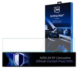 Película protetora mate para o ecrã do painel de instrumentos de AUDI A3 8Y Limousine (Virtual Cockpit Plus) 2020- - 3mk TechWrap Matte Cluster™