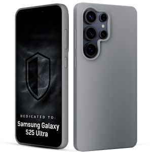 Capa de silicone para Samsung Galaxy S25 Ultra - 3mk HARDY® Mellow Case™ Gray
