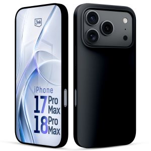 Capa de silicone com MagSafe para Apple iPhone 17 Pro Max/ 18 Pro Max - 3mk HARDY® Mellow MagCase™ Black