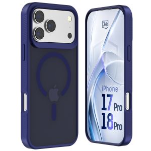 Capa fumada com MagSafe para Apple iPhone 17 Pro Max/ 18 Pro Max – 3mk HARDY® Hazy MagCase™ Blue
