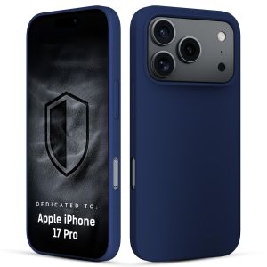 Capa de silicone para Apple iPhone 17 Pro - 3mk HARDY® Mellow Case™ Dark Blue