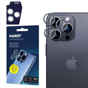 Proteção da lente para Apple iPhone 16 Pro - HARDY Lens Protection Pro Titanium Silver