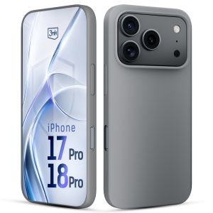Capa de silicone para Apple iPhone 17 Pro/ 18 Pro - 3mk HARDY® Mellow Case™ Gray