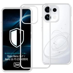 Capa transparente para Oppo Reno 16 F / Reno 16 FS (CPH2859) – 3mk HARDY® Vision Case™