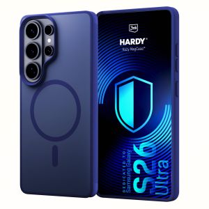 Capa fumada com MagSafe para Samsung Galaxy S26 Ultra – 3mk HARDY® Hazy MagCase™ Blue