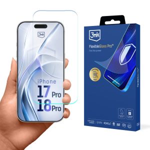 Vidro inquebrável para Apple iPhone 17 Pro/ 18 Pro - 3mk FlexibleGlass Pro