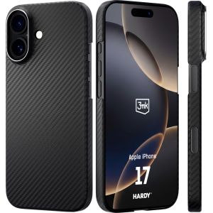 Capa de fibra de aramida com MagSafe para Apple iPhone 17 - 3mk HARDY® Aramid MagCase™