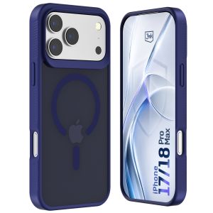 Capa fumada com MagSafe para Apple iPhone 17 Pro Max/ 18 Pro Max – 3mk HARDY® Hazy MagCase™ Blue