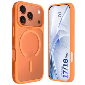 Capa fumada com MagSafe para Apple iPhone 17 Pro/ 18 Pro – 3mk HARDY® Hazy MagCase™ Orange