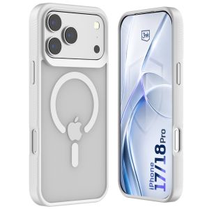 Capa fumada com MagSafe para Apple iPhone 17 Pro/ 18 Pro – 3mk HARDY® Hazy MagCase™ White