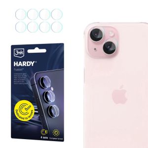 Vidro para lente da câmara para Apple iPhone 15 Plus - 3mk HARDY® Fusion Lens Protection™