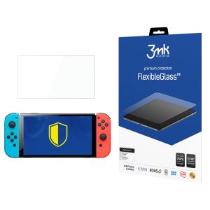 Vidro híbrido inquebrável para Nintendo Switch Oled - 3mk FlexibleGlass