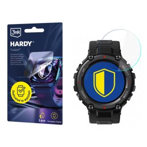 Vidro híbrido para smartwatch Xiaomi Amazfit T-Rex Pro - 3mk HARDY® Fusion Watch Protection™