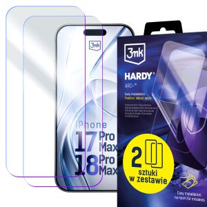 2x Filme protetor para Apple iPhone 17 Pro Max/ 18 Pro Max - 3mk HARDY® ARC+