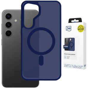 Capa fumada com MagSafe para Samsung Galaxy S25 – 3mk HARDY® Hazy MagCase™ Blue
