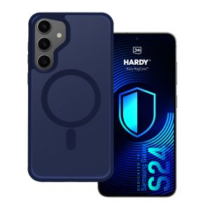 Capa fumada com MagSafe para Samsung Galaxy S24 – 3mk HARDY® Hazy MagCase™ Blue