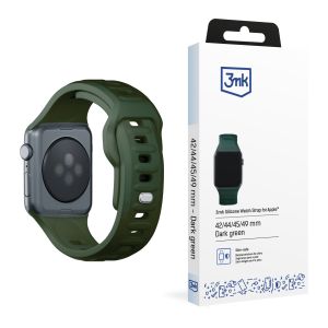 Bracelete para 42/44/45/46/49 mm Dark Green (big) - Bracelete de Silicone para relógio 3mk