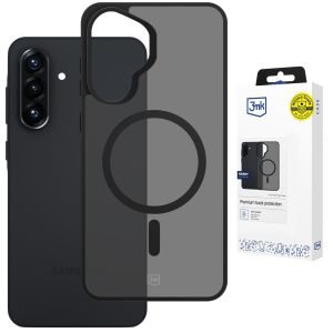Capa fumada com MagSafe para Samsung Galaxy A37 – 3mk HARDY® Hazy MagCase™ Black