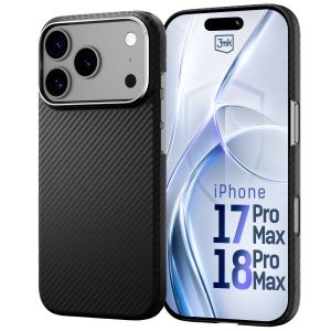 Capa de fibra de aramida com MagSafe para Apple iPhone 17 Pro Max/ 18 Pro Max - 3mk HARDY® Aramid MagCase™