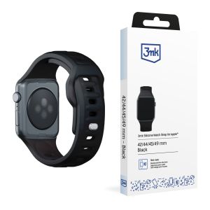 Bracelete para 42/44/45/46/49 mm Black (big) - Bracelete de Silicone para relógio 3mk