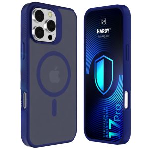 Capa fumada com MagSafe para Apple iPhone 17 Pro – 3mk HARDY® Hazy MagCase™ Blue