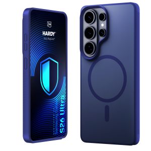 Capa fumada com MagSafe para Samsung Galaxy S26 Ultra – 3mk HARDY® Hazy MagCase™ Blue