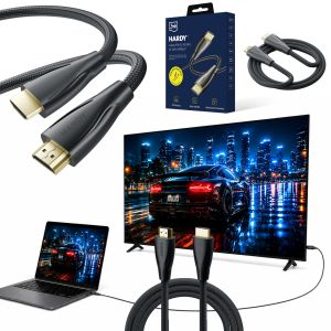 Cabo 5m 3mk HARDY® Cable HDMI 2.1 8K 60Hz 4K 120Hz 48Gbps™ Preto