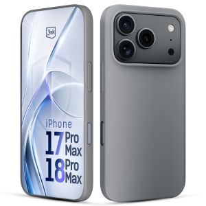Capa de silicone para Apple iPhone 17 Pro Max/ 18 Pro Max - 3mk HARDY® Mellow Case™ Gray