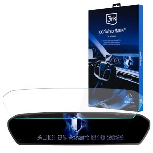 Película de proteção mate para ecrã de navegação para AUDI S5 Avant B10 2025- – 3mk TechWrap Matte™ Center Display