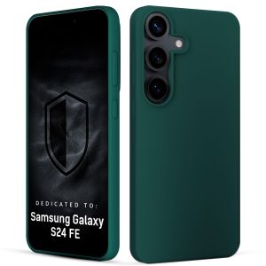 Capa de silicone para Samsung Galaxy S24 FE - 3mk HARDY® Mellow Case™ Green
