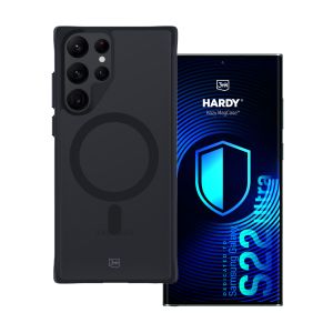 Capa fumada com MagSafe para Samsung Galaxy S22 Ultra 5G – 3mk HARDY® Hazy MagCase™ Black