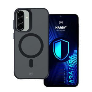 Capa fumada com MagSafe para Samsung Galaxy A36/A56 – 3mk HARDY® Hazy MagCase™ Black