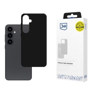 Capa de silicone para Samsung Galaxy S25 - 3mk HARDY® Mellow Case™ Black