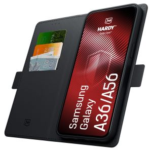 Capa com aba para Samsung Galaxy A36/A56 – 3mk HARDY® Foldy Case™