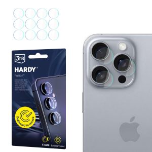 Vidro para lente da câmara para Apple iPhone 16 Pro - 3mk HARDY® Fusion Lens Protection™