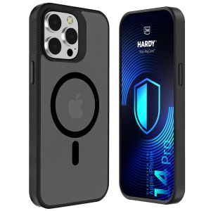 Capa fumada com MagSafe para Apple iPhone 14 Pro – 3mk HARDY® Hazy MagCase™ Black