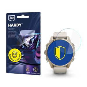 Vidro híbrido para smartwatch Garmin Fenix 8 Amoled 43mm - 3mk HARDY® Fusion Watch Protection™
