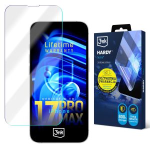 Película super resistente para Apple iPhone 17 Pro Max - 3mk HARDY® Tectra™ (garantia vitalícia)