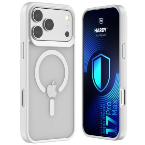 Capa fumada com MagSafe para Apple iPhone 17 Pro Max – 3mk HARDY® Hazy MagCase™ White