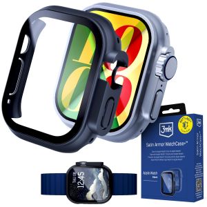 Capa com vidro temperado para Apple Watch Ultra/ Ultra 2/ Ultra 3 - 3mk Satin Armor WatchCase+™ Black