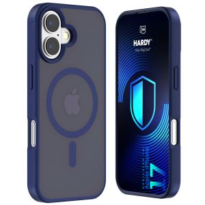 Capa fumada com MagSafe para Apple iPhone 17 – 3mk HARDY® Hazy MagCase™ Blue