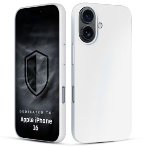 Capa de silicone com MagSafe para Apple iPhone 16 - 3mk HARDY® Mellow MagCase™ White