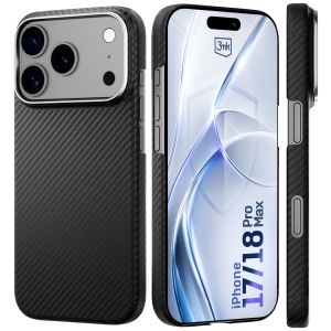 Capa de fibra de aramida com MagSafe para Apple iPhone 17 Pro Max/ 18 Pro Max - 3mk HARDY® Aramid MagCase™
