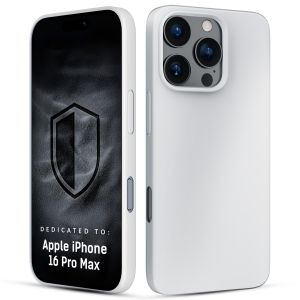 Capa de silicone com MagSafe para Apple iPhone 16 Pro Max - 3mk HARDY® Mellow MagCase™ White