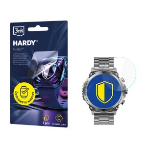 Vidro híbrido para smartwatch Garett Atom - 3mk HARDY® Fusion Watch Protection™