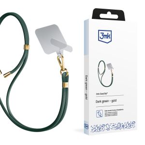 Cord?o para smartphone 3mk EasyClip Dark Green (gold)