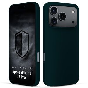 Capa de silicone para Apple iPhone 17 Pro - 3mk HARDY® Mellow Case™ Dark Green