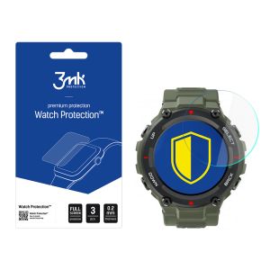 Vidro de proteç?o para ecr? do smartwatch Xiaomi Amazfit T-Rex 1.3 - proteç?o Watch 3mk